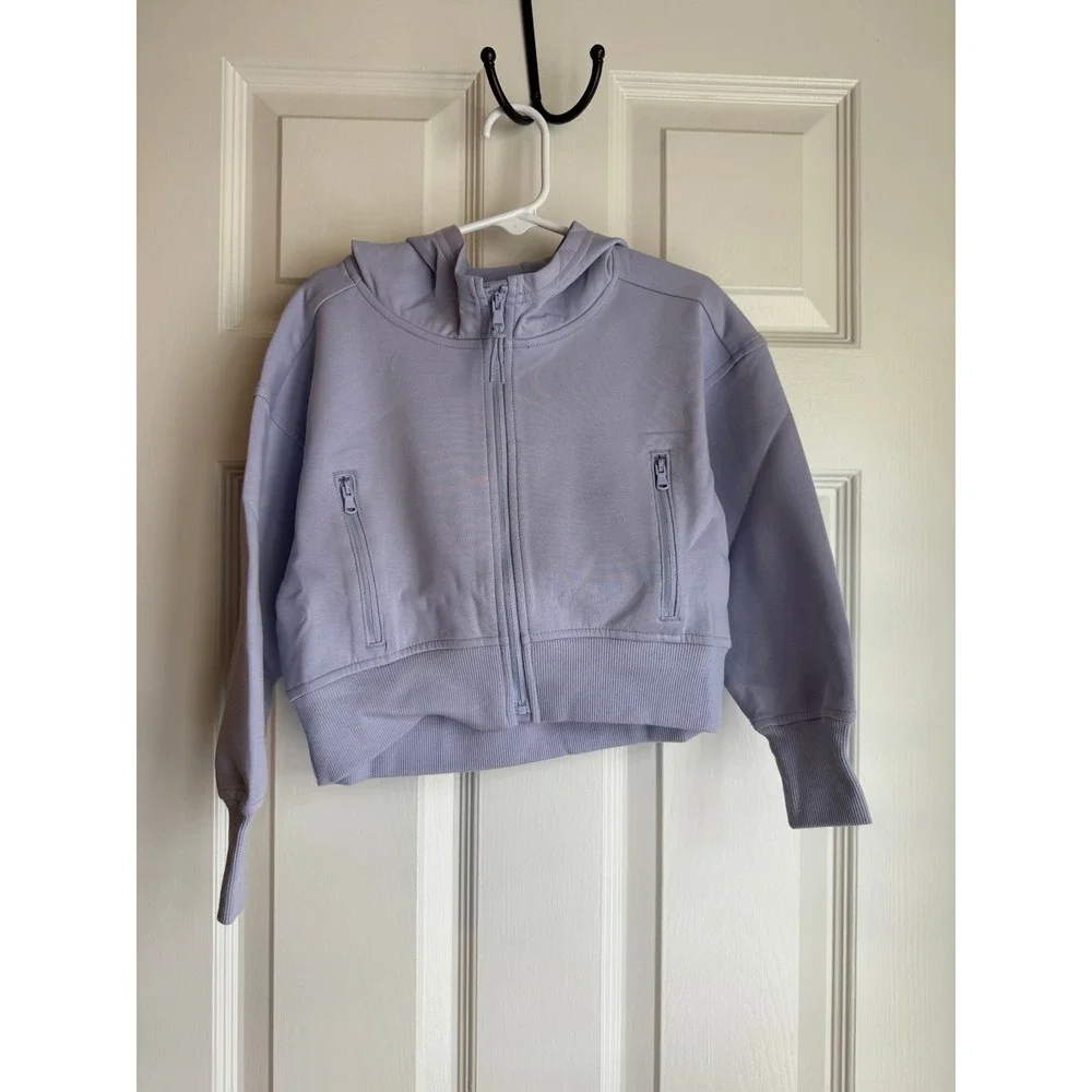 Old Navy Lavender Full Zip Hoodie Sweatshirt Girls XS 5